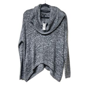 NWT EXPRESS Wool/Mohair Cowl Neck Handkerchief Hem Sweater, Sz XS/S